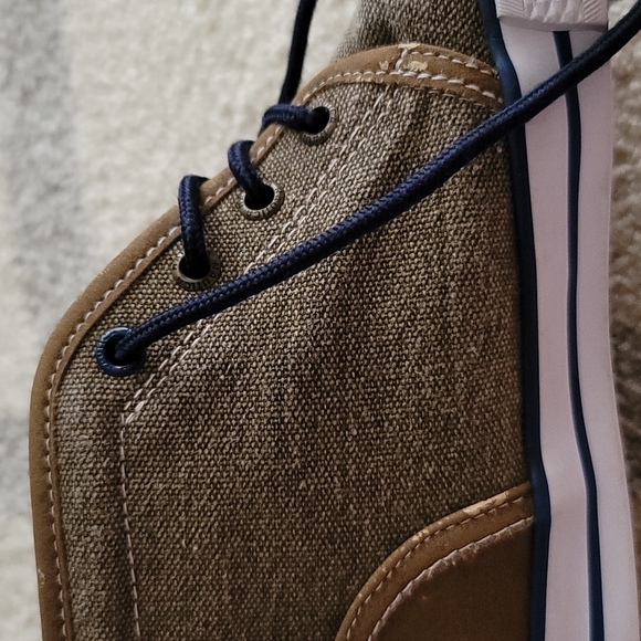 Nautica hightop sneaker, youth sz 2, brown canvas - Picture 13 of 15